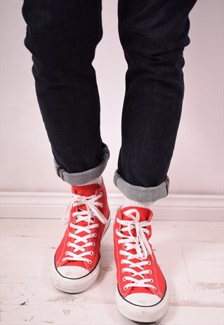 CONVERSE MENS VINTAGE TRAINERS SIZE 12 RED 90S