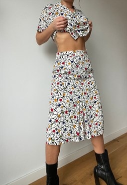 Vintage Medium Printed Skirt