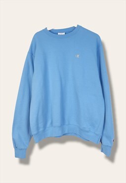 Vintage Champion Sweatshirt Small logo in Blue L