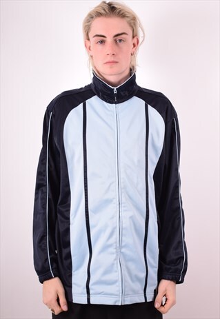 LOTTO MENS VINTAGE TRACKSUIT TOP JACKET LARGE BLUE 90S