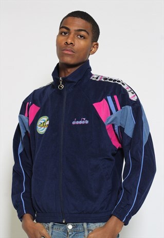VINTAGE DIADORA VELOUR TRACK JACKET