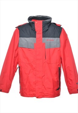 Beyond Retro Vintage Red & Grey Columbia Mountaineering Coat