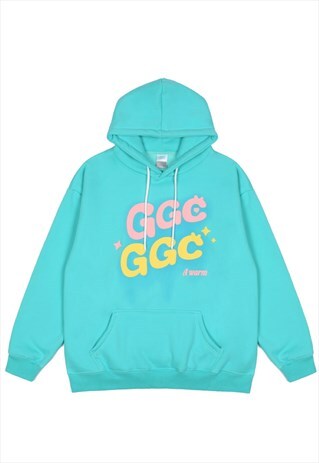 KALODIS GGC LETTER PRINT LOOSE HOODIE