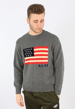 RALPH LAUREN POLO JEANS FLAG KNITTED JUMPER
