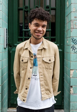 BEIGE DENIM JACKET
