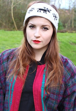 VINTAGE 90S SKI HEADBAND - WINTER WARMER - ONE SIZE FITS ALL