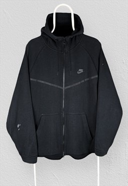 Nike Tech Fleece Black Hoodie Full Zip Up Mens XL