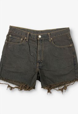 Vintage Levi's 550 Cut Off Denim Shorts Brown W34 BV20392