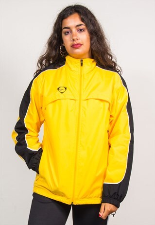 90'S VINTAGE BRIGHT YELLOW NIKE TRACKSUIT JACKET