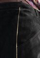 VINTAGE 80'S BLACK SUEDE MINI SKIRT