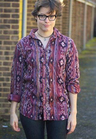RETRO // 80'S // AZTEC SHIRT