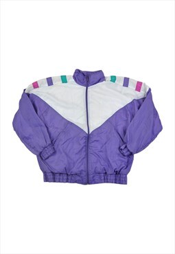 Vintage Shell Suit Windbreaker Jacket 80s Block Colour M