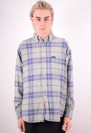 SERGIO TACCHINI MENS VINTAGE FLANNEL SHIRT XL MULTI 90S