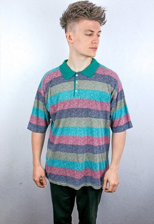 VINTAGE PATTERNED POLO SHIRT
