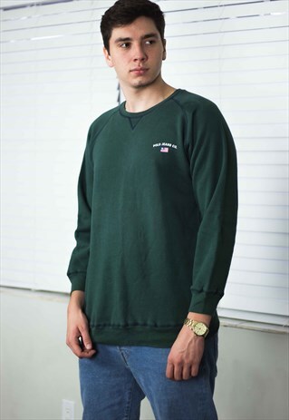 NEW VINTAGE POLO RALPH LAUREN SWEATSHIRT JUMPER LOGO XL 14.3