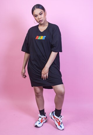 BLACK OVERSIZED 90S RARE DRESS