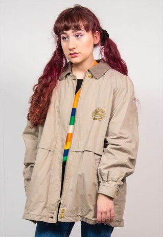 BURBERRY 90'S LIGHT BROWN LIGHTWEIGHT JACKET COAT