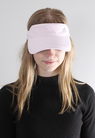 VINTAGE 90S ADIDAS PINK VISOR CAP HAT