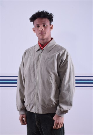 TAN LACOSTE HARRINGTON JACKET