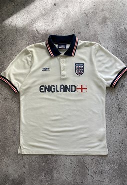 Vintage Umbro England Polo Shirt