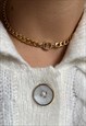 AUTHENTIC DIOR CD PENDANT - CHAIN REWORKED CHOKER
