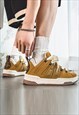 SKATER SHOES RETRO CHUNKY SOLE TRAINERS CLASSIC HIGH TOPS 