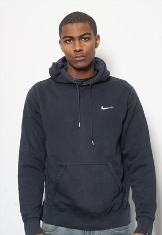 VINTAGE NIKE LOGO HOODIE BLUE
