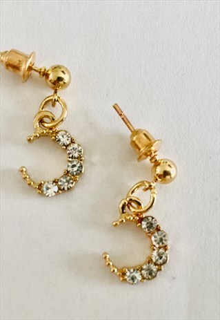 GOLDEN MOON EARRING