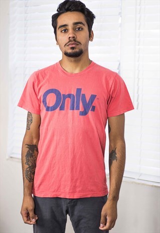 VINTAGE ONLY STREETWEAR T-SHIRT LOGO 90S M 5.1