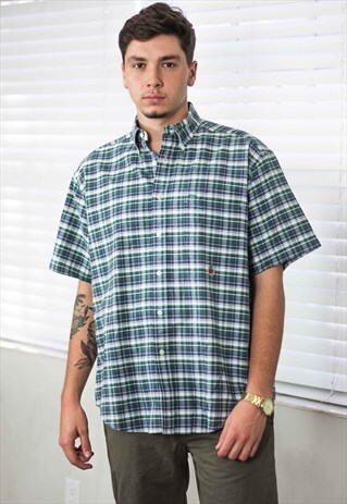 VINTAGE TOMMY HILFIGER SHIRT LOGO 90S M 10.5