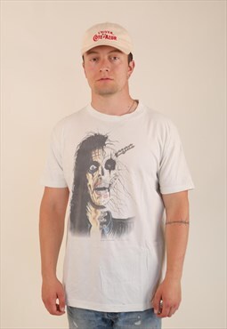 Vintage 1989 Alice Cooper Trash tour band tshirt 