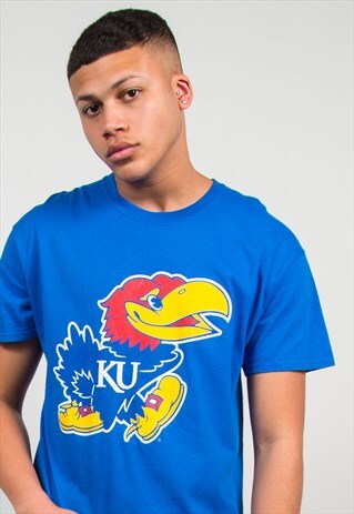 90'S COLLEGE T-SHIRT KANSAS JAYHAWKS BASKETBALL