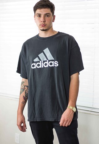 VINTAGE ADIDAS T-SHIRT LOGO 90S XL 9.5