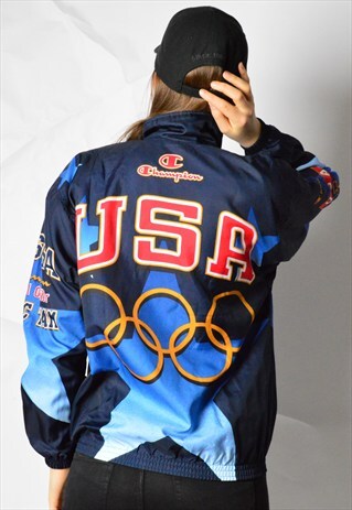VINTAGE 1996 USA ATLANTA OLYMPIC CHAMPION TRACK JACKET