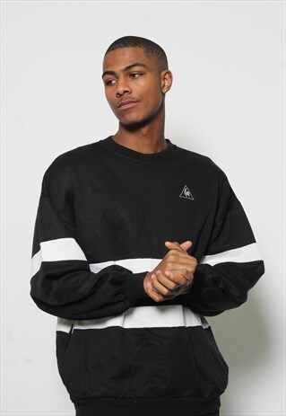 VINTAGE LE COQ SPORTIF LOGO SWEATSHIRT BLACK