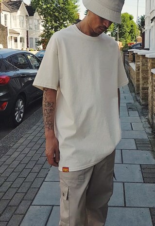 FMC BAGGY OVERSIZED T-SHIRT PLAIN CREAM
