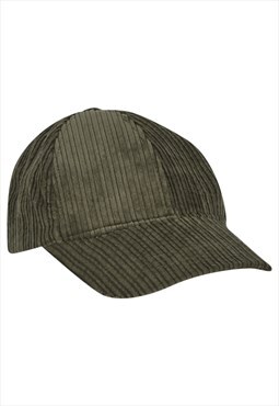 Green Corduroy Cap For Men