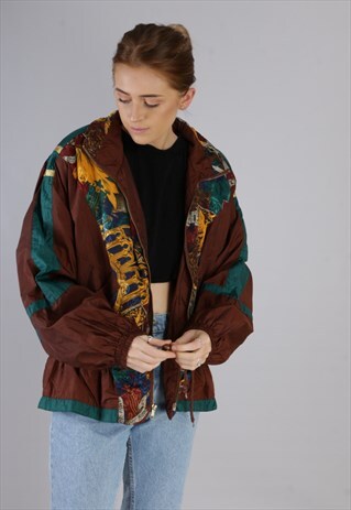 VINTAGE PATTERNED BOMBER JACKET X285