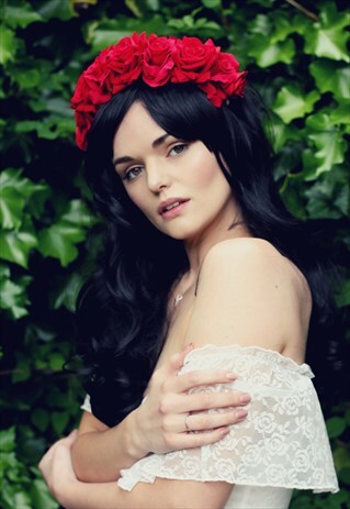 RED VELVET ROSE HEADBAND