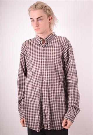 RALPH LAUREN MENS VINTAGE SHIRT XXL MULTI CHECK 90S