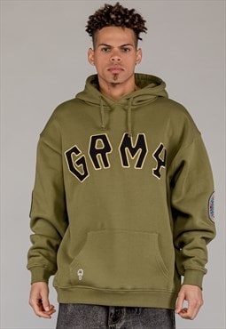 Grimey The Clout Hoodie in Khaki