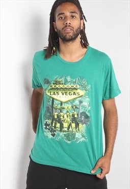Vintage Las Vegas Tourist T-Shirt Green