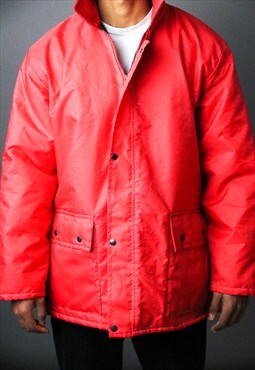 vintage red parka jacket 