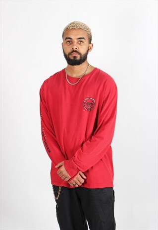 VINTAGE RALPH LAUREN POLO SPORT LONG SLEEVE T-SHIRT RED