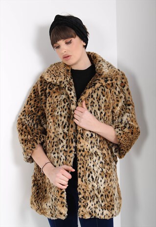 leopard print teddy jacket