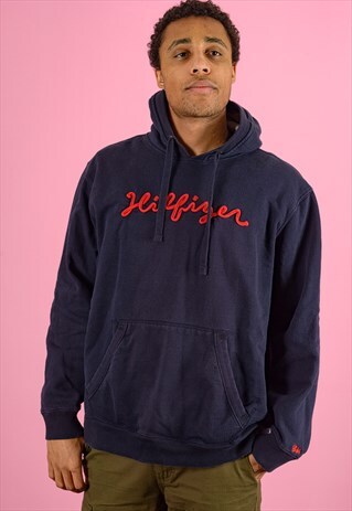 VINTAGE TOMMY HILFIGER SPELL OUT HOODIE