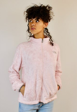VINTAGE 90S THE NORTH FACE LOGO FLEECE PINK