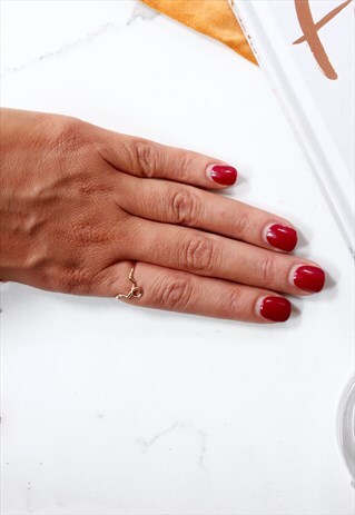 GOLD 'LEO' ZODIAC SIGN COCKTAIL STATEMENT RING