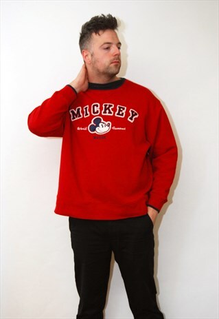 MICKEY MOUSE SWEATSHIRT (L) VINTAGE 90S JUMPER DISNEY TOP