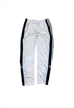 Adidas Vintage 90s White Popper Sided Joggers